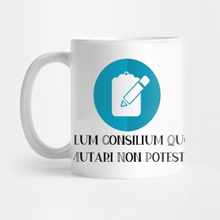 Malum consilium quod mutari non potest Mug